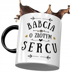 Kubek Czarny Dla Babci Babuni na Dzień Babci