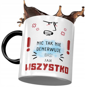 Kubek Czarny Dla Basi Koleżanki Żony na Prezent