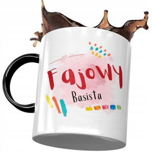 Kubek Czarny Dla Basisty Fajowy Basista na Prezent