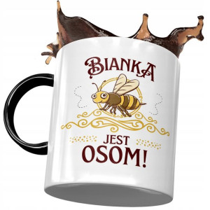 Kubek Czarny Dla Bianki Żony Przyjaciółki Prezent