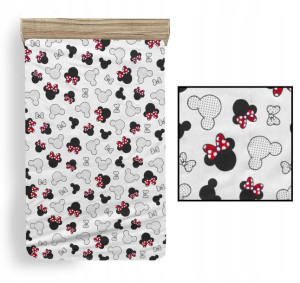 Prześcieradło Bawełniane 60x120 Dziecięce Myszka Minnie 100% Bawełna