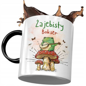 Kubek Czarny Dla Boksera Żajebisty Bokser Prezent