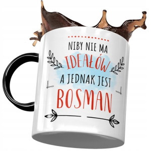 Kubek Czarny Dla Bosmana Niby nie ma Ideałów Kubek