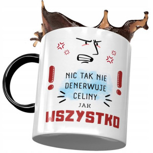 Kubek Czarny Dla Celiny Koleżanki Żony na Prezent