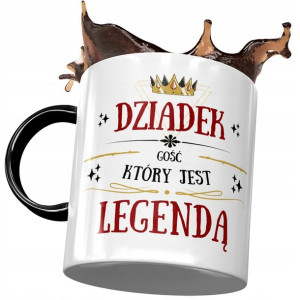 Kubek Czarny dla Dziadka Dzień Dziadka na Prezent