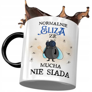 Kubek Czarny Dla Elizy Przyjaciółki Na Prezent