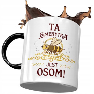 Kubek Czarny Dla Emerytki Ta Emerytka Jest Osom