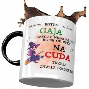 Kubek Czarny Dla Gai Żony Przyjaciółki Prezent