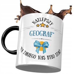 Kubek Czarny Dla Geografa Najlepszy Geograf Kubek