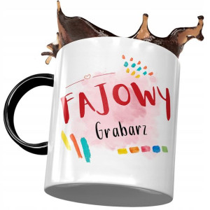 Kubek Czarny Dla Grabarza Fajowy Grabarz Prezent