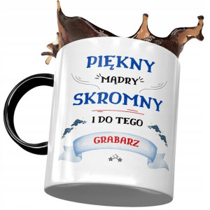 Kubek Czarny Dla Grabarza Piękny Mądry Skromny