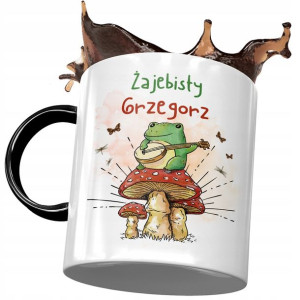 Kubek Czarny dla Grzegorza Grześka Kolegi Prezent