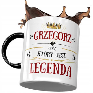 Kubek Czarny dla Grzegorza Grześka Kolegi Prezent