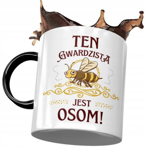 Kubek Czarny Dla Gwardzisty Gwardzista Jest Osom