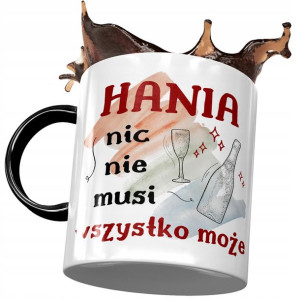Kubek Czarny dla Hani Hanny Koleżanki