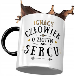 Kubek Czarny Dla Ignacego Kolegi Męża na Prezent