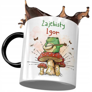 Kubek Czarny Dla Igora Kolegi Męża na Prezent