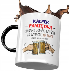 Kubek Czarny dla Kacpra Kolegi na Prezent