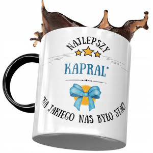 Kubek Czarny Dla Kaprala Najlepszy Kapral Kubek
