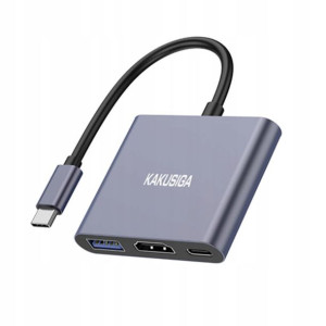 Adapter Hub USB-C 3w1 USB 3.0 + USB-C PD + HDMI