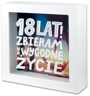 Skarbonka Na Wygodne Życie 18stka Urodziny Prezent Na Pieniądze Kasa