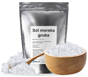 SÓL MORSKA GRUBA Gruboziarnista naturalna biała 3kg