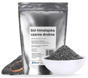 SÓL HIMALAJSKA KALA NAMAK czarna drobna 500G