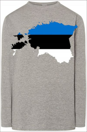 Estonia Męska Modna Bluza Longsleeve Nadruk R.S