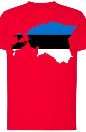 Estonia Męski Modny T-shirt Nadruk Logo Rozm.3XL