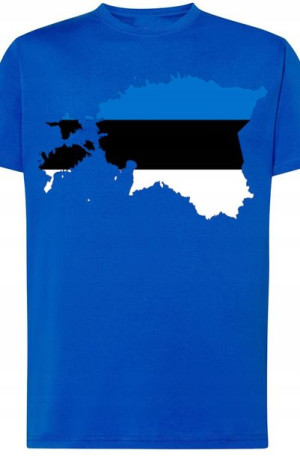 Estonia Męski Modny T-shirt Nadruk Logo Rozm.XXL