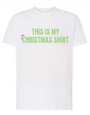 Fajny nadruk Mój Świąteczny T-shirt r.L