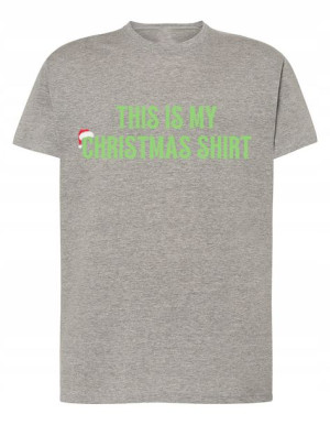Fajny nadruk Mój Świąteczny T-shirt r.M