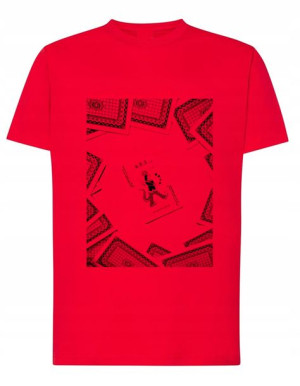 Fajny T-Shirt koszulka karty Joker r.M