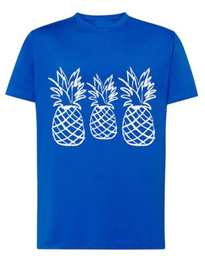 Fajny T-Shirt koszulka nadruk Ananasy r.4XL