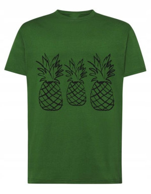 Fajny T-Shirt koszulka nadruk Ananasy r.XXL