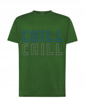 Fajny T-Shirt koszulka nadruk CHILL Rozm.M
