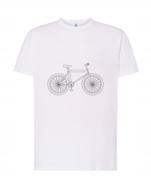 Fajny T-SHIRT MĘSKI NADRUK ROWER Print rozm 4XL