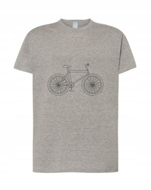 Fajny T-SHIRT MĘSKI NADRUK ROWER Print rozm L