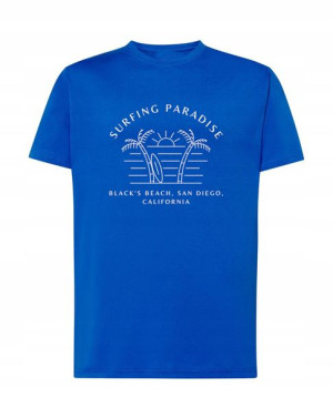 Fajny T-Shirt na lato Surfing Paradise r.XS