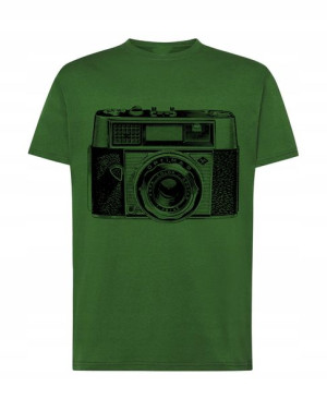 Fajny T-Shirt nadruk Aparat Vintage Rozm.4XL