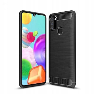 Etui Obudowa Karbon do SAMSUNG GALAXY A21S +SZKŁO