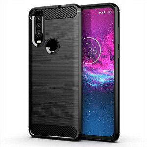 Etui Obudowa Carbon do HUAWEI Y6P + SZKŁO