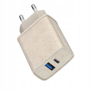Ekologiczna Ładowarka Sieciowa 20W QC3.0 + USB-C