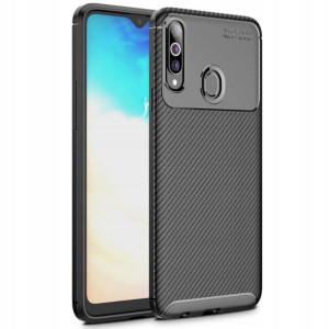 Etui Karbon Pancerne Do Samsung Galaxy A20s +szkło