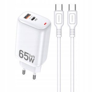 Ładowarka Usb Usb-c 65w Pd 3.0qc 3.0 3a Kabel Usbc