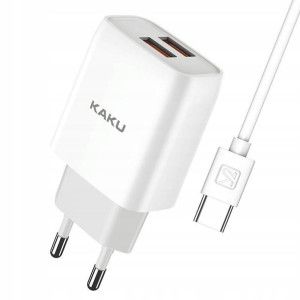 Szybka Ładowarka Sieciowa 2xusb I Kabel Typ C
