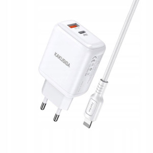 Ładowarka Sieciowa 30W PD USB KABEL TYP C - IPHONE