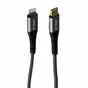 Kabel 60W 2,4A 1,2m USB Typ C na Apple Lightning