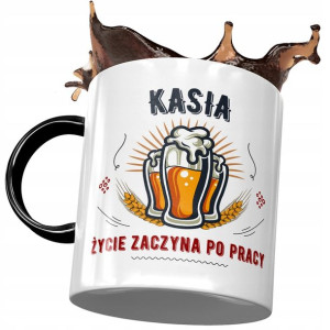 Kubek Czarny Dla Kasi Koleżanki Żony na Prezent