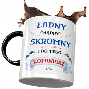 Kubek Czarny Dla Kominiarza Ładny Mądry Skromny